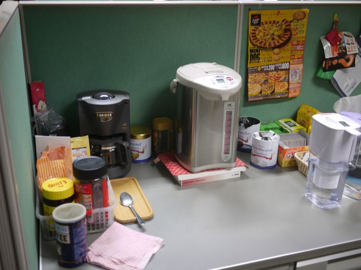 コーヒー、紅茶、お菓子